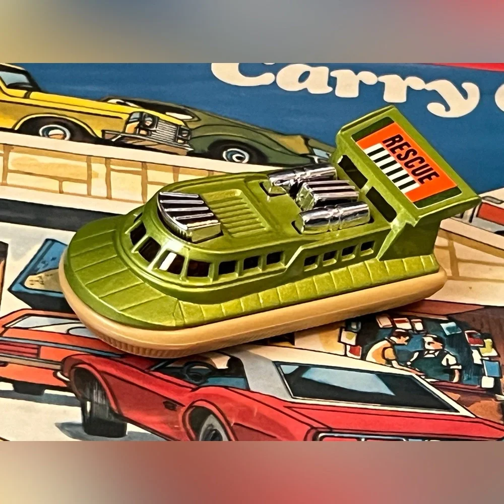 Vintage Matchbox Superfast 1972 No. 72 Hovercraft Green Lesney England Rescue